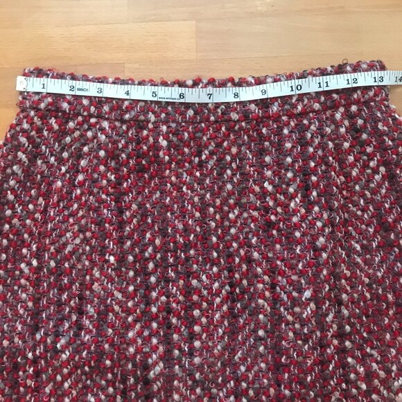 Prada Bouclé Tweed Wool Skirt Size 4 - Picture 12 of 14
